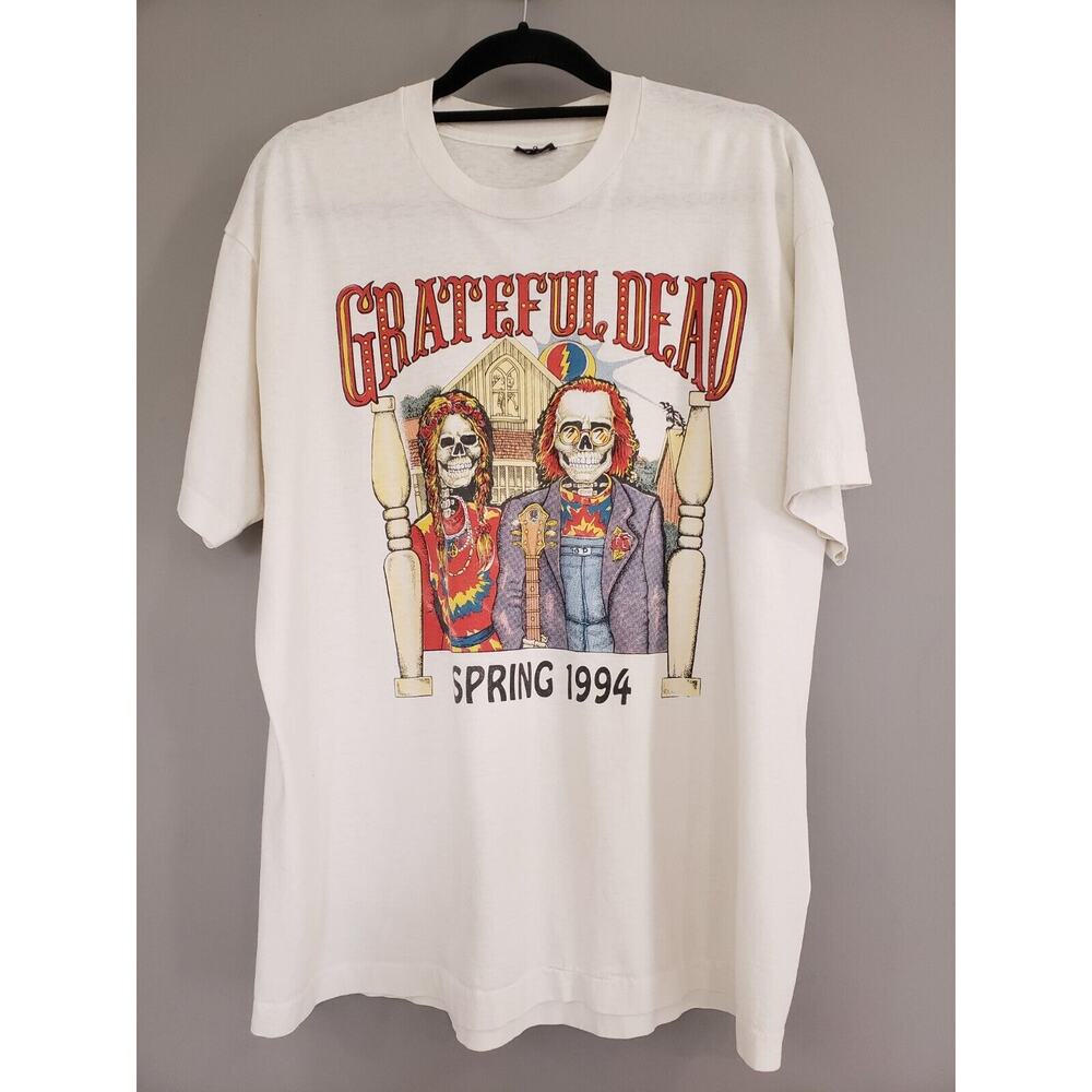 Vintage Grateful‎ Dead 1994 Spring Tour T-shirt Size XL American Gothic